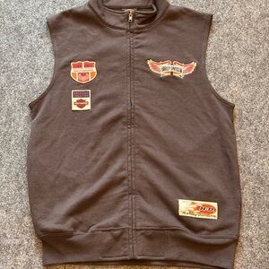 Harley-Davidson Gray Vest with Patches